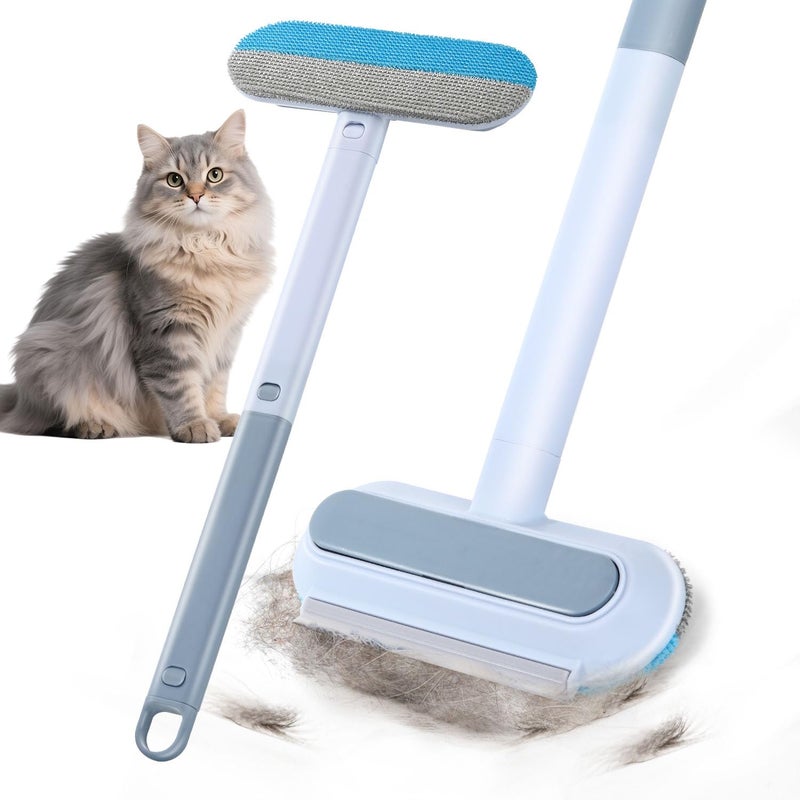 INABULETWO Multifunctional Pet Hair Remover Tool for Furniture, Reusable Washable Dog and Cat Hair Lint Removal Brush, 4 in 1 17.3Inch Extendable, Adjustable Lint Brush - Image 1